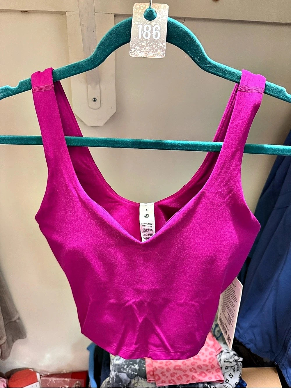 186- lululemon Align Tank in ripened raspberry Size 6 NWT